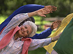 Enjoying keep fit in the community