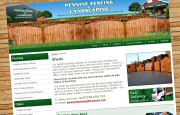 Content Managed Website Design - Pennine Fencing Rochdale