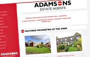 Estate Agent Website Design - Adamsons Estates