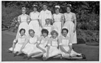1961 (ITC). Kay, Ann, Geoff, Ashworth Twins, Agnes, Mrs Hughes, Dorthy, Hazel, Anne, Mrs Hogg.
