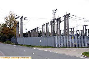 POWER plan . . . the electricity sub-station at Whitegate, Chadderton, which is being replaced 
