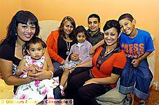 YOUNG grandmother . . . Shila Begum (left) with her family (from the left) Mehrunissa Ali, Faiza Chowdhury, Mariam Ahmed, Mohin Khan, Rubaiyath Chowdhury and Fardeen Ahmed 