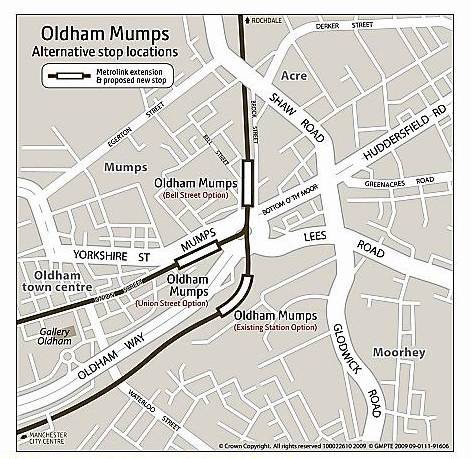 TWIN tracks . . . the proposed new tram stops