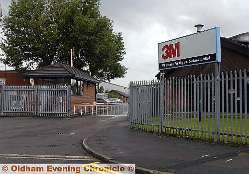 PASSPORT control . . . the scene of the theft at 3M in Gorse Street, Chadderton 