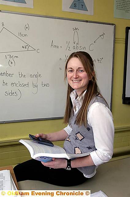 POLITICAL probing . . . maths teacher Kate Milnes 