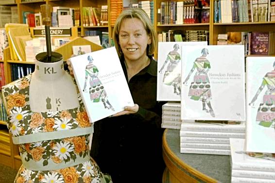PASSION for fashion . . . Oldham-born Christine Boydell with her new book 
