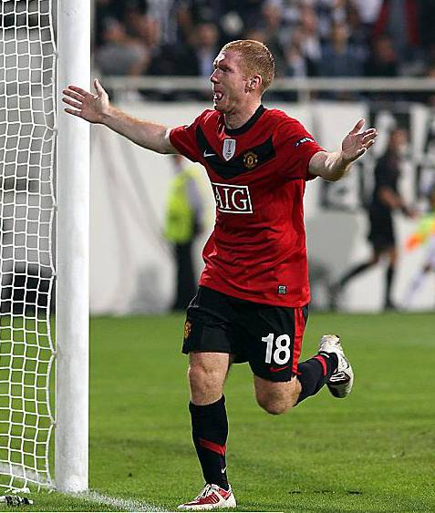 MANCHESTER United star Paul Scholes turned down the chance to come out of international retirement to play in this summer’s World Cup in South Africa. Picture: Nick Potts/PA Wire. 
