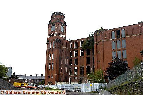 The listed and derelict Hartford Mill
