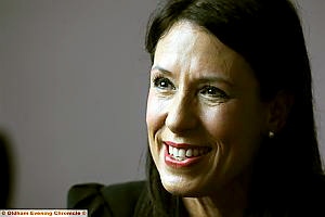 ALL smiles: Debbie Abrahams MP. Picture by DARREN ROBINSON