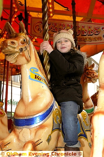 GEE UP! Lucy Wolstenholme on the carousel 