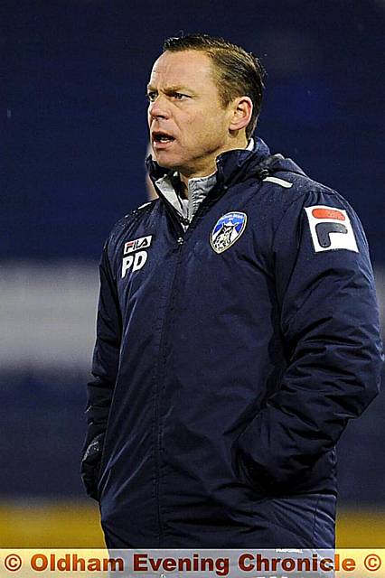 Paul Dickov: hoping for lots of points for Christmas 