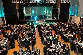 THE Queen Elizabeth Hall decked out for the big occasion – the One Oldham Business Awards ceremony 
