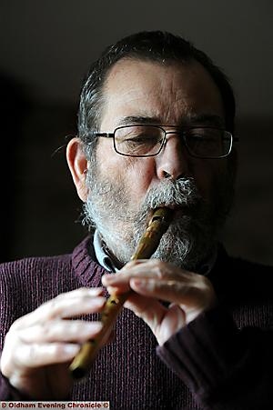 Jan Needle and his beloved penny whistle
Jan Needle and his beloved penny whistle