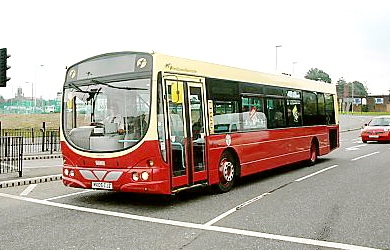 OLDHAM CLASSIC: one of First’s modern fleet decked out in Oldham Corporation colours 