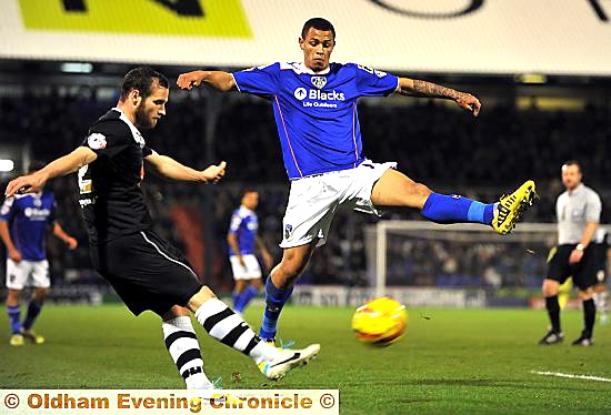 Jonson Clarke-Harris played in the Johnstone’s Paint Trophy game on Tuesday after being rested for the FA Cup tie 