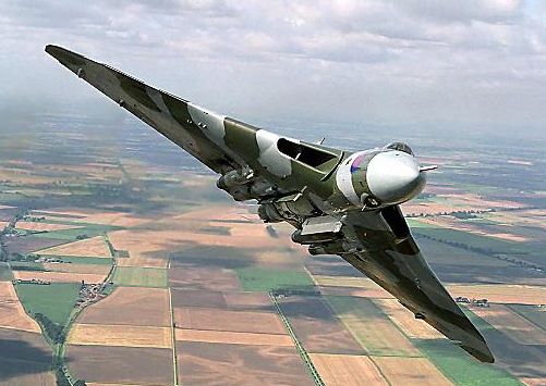 A Vulcan bomber, just in case you didn't know what one looked like.
