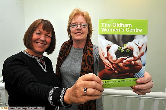 TRANSFORMING lives: Janet Sewart (left), Oldham Council’s head of Drug and Alcohol Action Team, and Councillor Susan Dearden 

