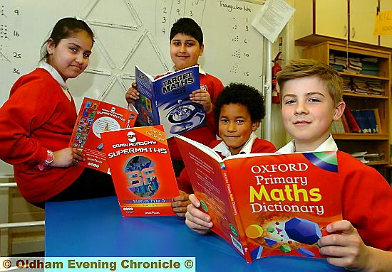 IT all adds up for (from left) Zaynab Khalid, Daanyaal Hussain, Cameron Husselbury and Kieran O’Reilly 
