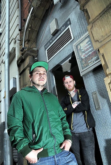 Business partners Mike Williamson (left) and Chris Satchell are opening a new live music venue Basement Live, formerly The Lounge, in Union Street  

