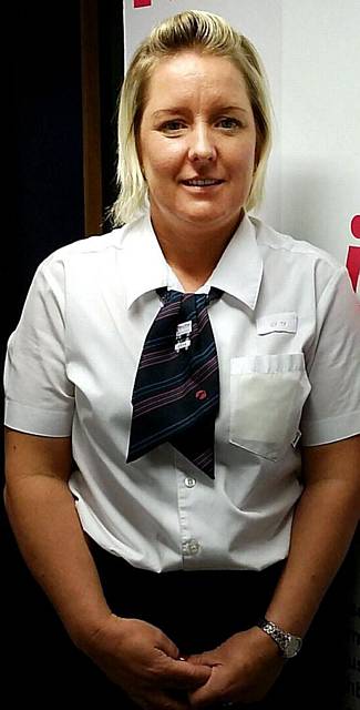 IN the driving seat: Clare Akehurst is a Top National Bus Driver finalist