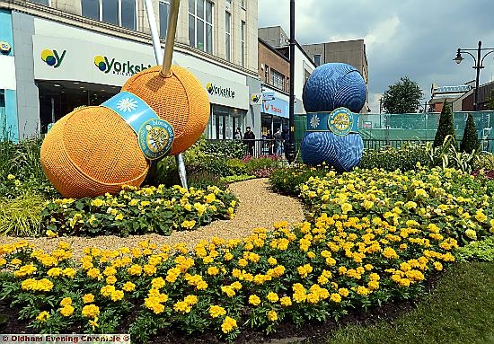 Oldham town centre’s prize-winning floral display
