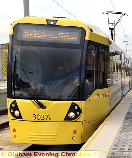 A Metrolink tram