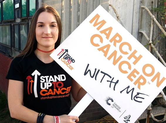DETERMINED: Hayley Bromley is urging people to take part in the first March On Cancer event in Manchester next Saturday