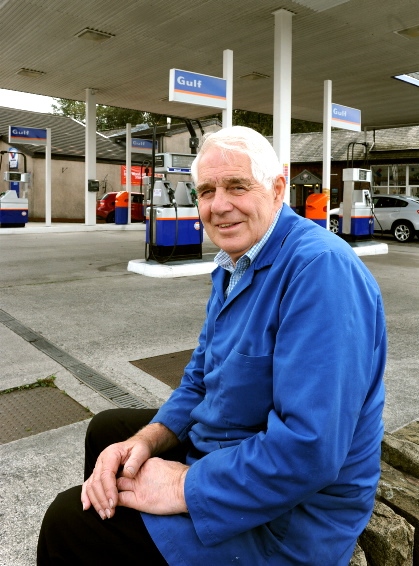 PETROL station owner Frank Pullen . . . thrilled to be nominated for award