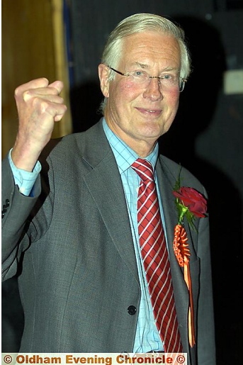 MICHAEL MEACHER at the General Election vote count at the QE Hall in 2007