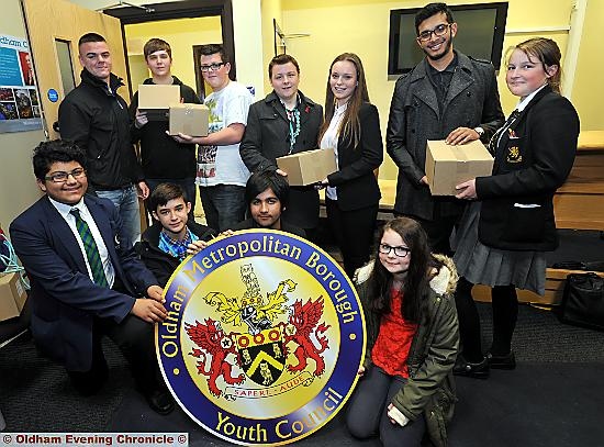 ON the move . . . members of Oldham Youth Council settle into their new home in the Civic Centre