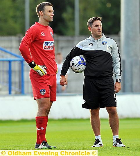 PLAYING FOR KEEPS. . . Athletic boss Lee Johnson has replaced Paul Rachubka ( left) with Paddy Kenny for tomorrow's derby match.