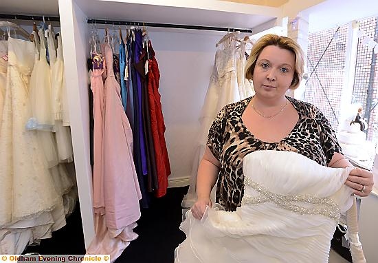 Owner Jacqui Dijon at the Bespoke Bridal Boutique in Failsworth burgled before it had even opened.