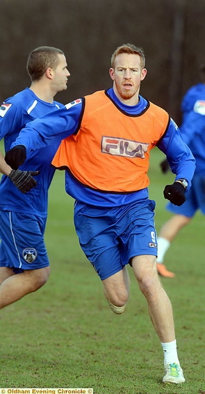 ADAM Rooney, pictured at training on Tuesday, was expected to sign for Aberdeen today. 