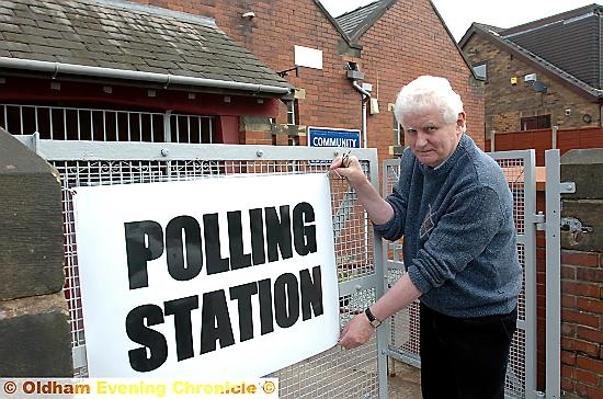 AT THE POLLS . . . could we see police posted to help stamp out electoral fraud? 
