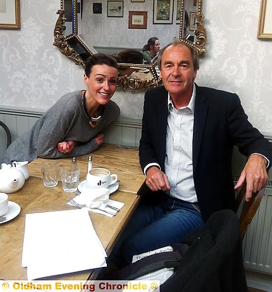 Suranne and Martyn have lunch in London 
