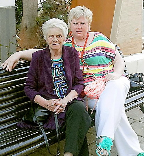 BETRAYAL: Norma McGivern on holiday with Jacqueline Carolan 
