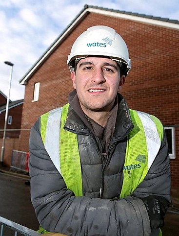 HARD work pays off... Wates trainee of the year Danny Greg 
