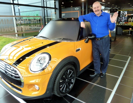 DAVE MORRIS - with new Mini 

