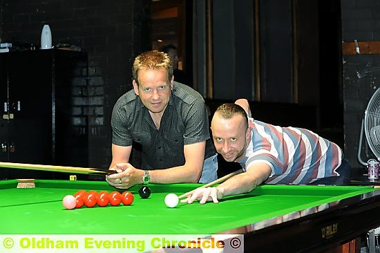 SNOOKER pals: Michael Wild (right) and Joe Swail 