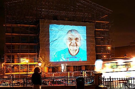 PROJECTION: residents’ memories and photographs will be beamed on to the old town hall while it is being converted into a cinema 

