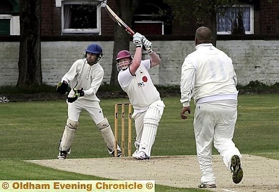 HITTING OUT: Werneth’s Matthew Taylor. 
