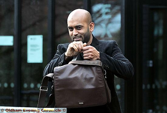 FINED... Abdul Salam outside Oldham Magistrates’ Court