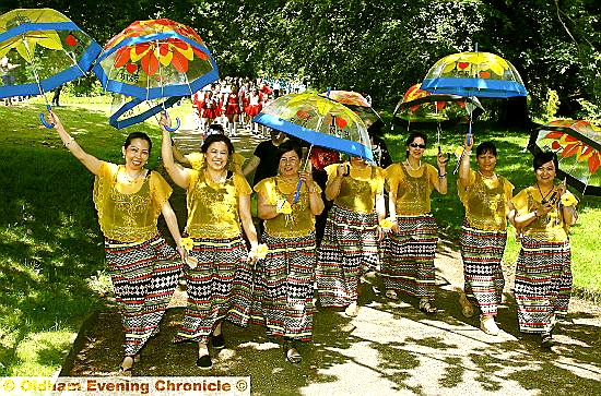 IN carnival parade with the Filipinos dance group. Photos: Paul Sterritt 