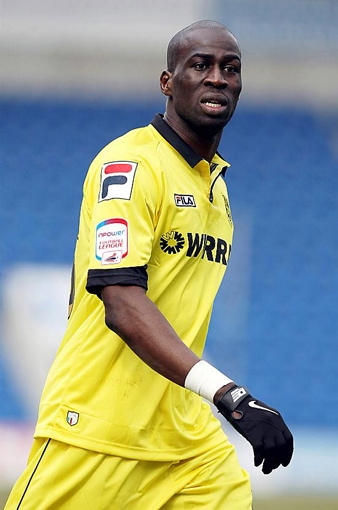 POWERHOUSE 

. . . former Stoke forward 
Mamady Sidibe has a wealth of experience and could prove a useful addition to a youthful Athletic strike force. 

