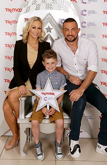 PARTY time: Alex with Strictly stars Robin Windsor and Kristina Rihanoff