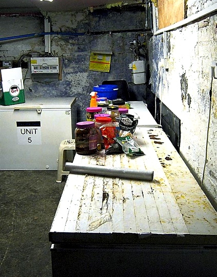 THE takeaway’s grimy cellar