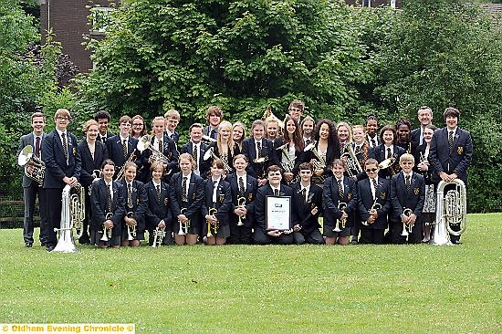 The Blue Coat Schol Brass Band National School Champions