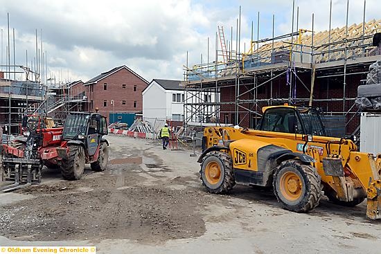 Progress pic of Crossley estate, Chadderton during major refurbishment. 
