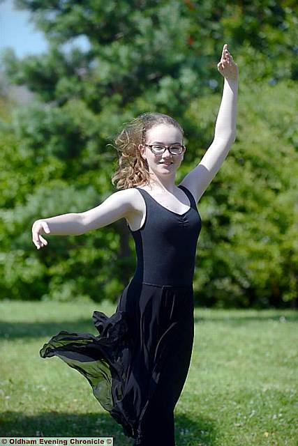 'A' level profile Hulme Grammar Schools pupil Amy Thompson, dancer.