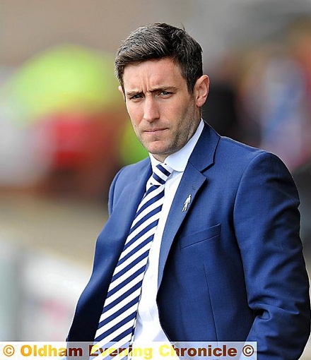 CONFIDENCE . . . Athletic manager Lee Johnson has faith in his team despite a worrying start to the season.